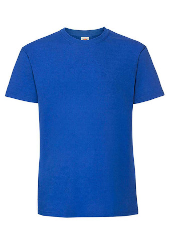 Синяя футболка Fruit of the Loom Ringspun premium
