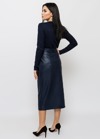 Темно-синяя кэжуал однотонная юбка Simply Brilliant