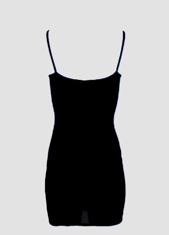Черное кэжуал платье Boohoo однотонное