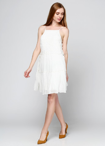 Белое кэжуал платье баллон American Eagle однотонное