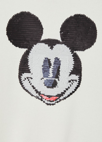 Mickey & Minnie (Standard Characters) DeFacto Свитшот персонажи белые кэжуалы трикотаж, хлопок
