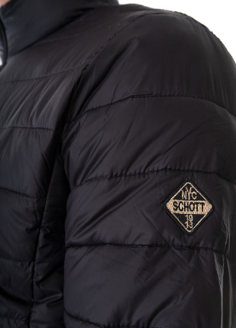 Чорна демісезонна куртка Schott