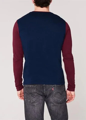 Бордовый демисезонный кэжуал лонгслив Lee Cooper однотонный