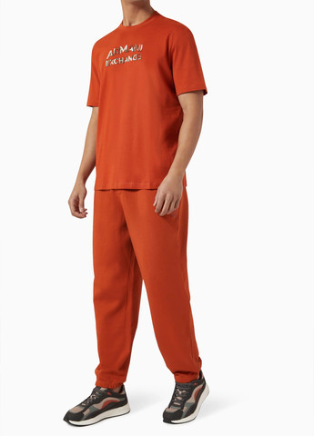 Помаранчева футболка Armani Exchange