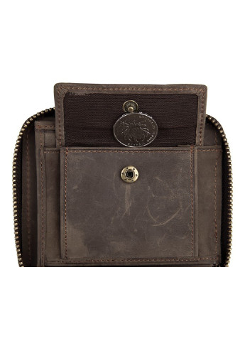 Мужской кожаный кошелек 10х11,5 см Vintage (252129270)