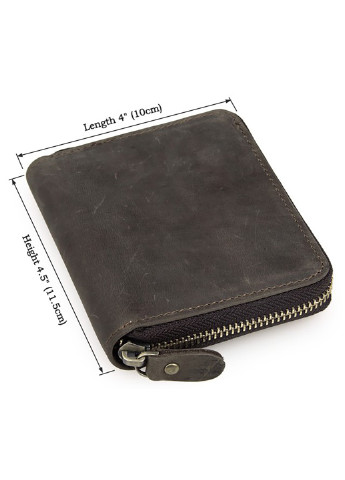 Мужской кожаный кошелек 10х11,5 см Vintage (252129270)