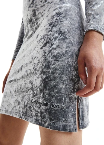Сіра кежуал сукня футляр Calvin Klein Jeans варенка