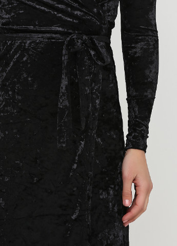 Чорна кежуал сукня на запах & Other Stories однотонна