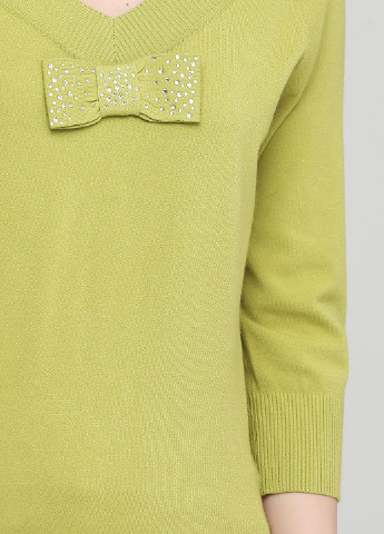 Фисташковый демисезонный пуловер пуловер Anna Rachele