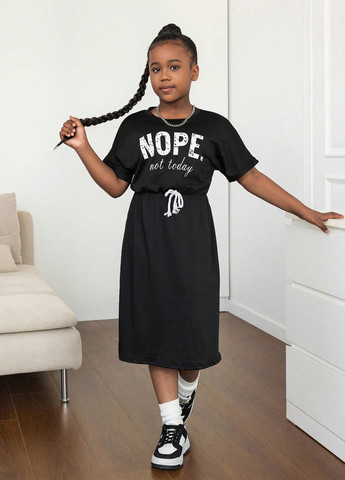 Чорна сукня SHEIN (339133668)