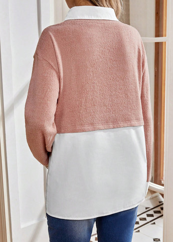 Белая блуза для беременных и кормящих SHEIN