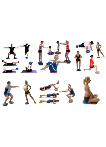 Балансувальна масажна подушка фіолетова (сенсомоторний масажний балансувальний диск для балансу і масажу) EasyFit (241214868)