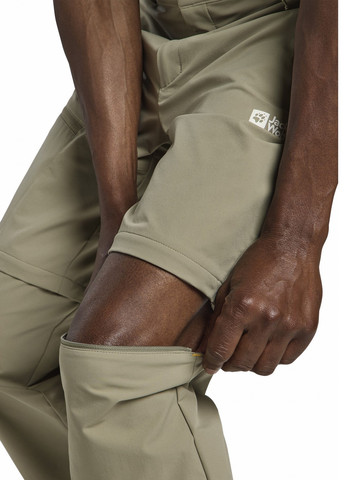 Бежевые кэжуал, спортивные демисезонные зауженные брюки Jack Wolfskin