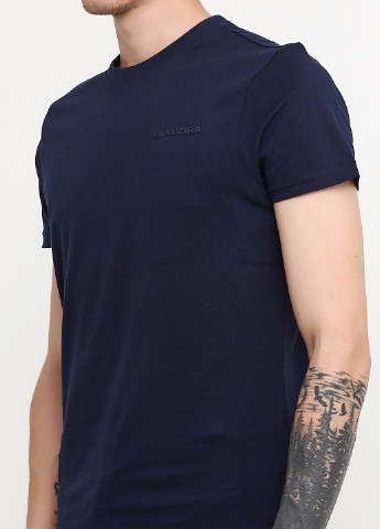 Темно-синяя футболка с коротким рукавом Diadora
