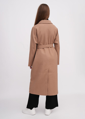 Бежевое демисезонное Пальто двубортное EQUILIBRI