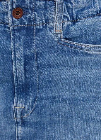 Голубая джинсовая однотонная юбка Pepe Jeans London