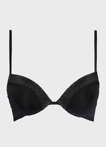 Чорний корбей бюстгальтер Calvin Klein з кісточками поліамід