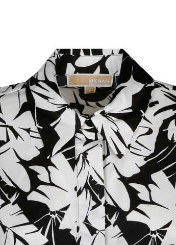 Комбінезон Michael Kors комбінезон-шорти абстрактний чорно-білий кежуал атлас, поліестер