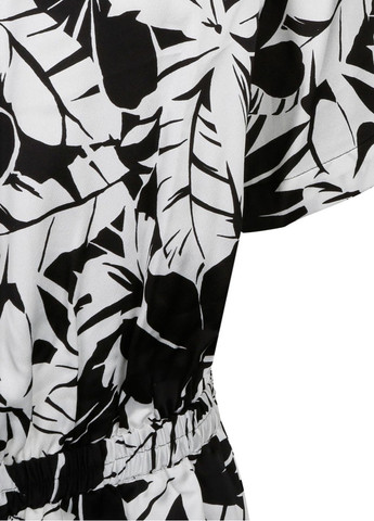 Комбінезон Michael Kors комбінезон-шорти абстрактний чорно-білий кежуал атлас, поліестер