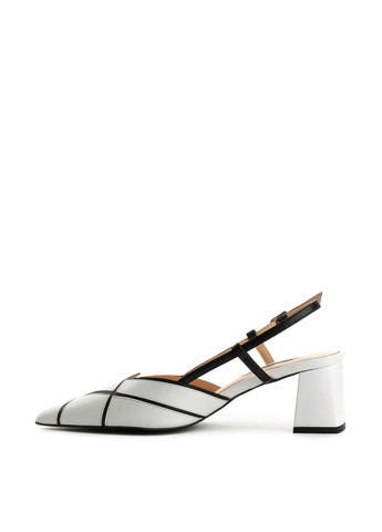 Le'BERDES Туфлі слінгбекі білий з натуральна шкіра, україна — літо (360795614)