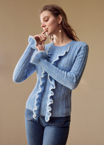 Светло-синий демисезонный джемпер джемпер SHEIN