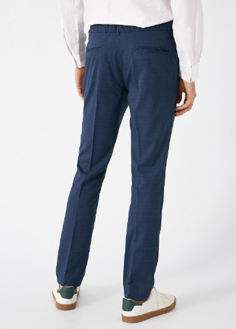 Синие кэжуал демисезонные классические брюки KOTON