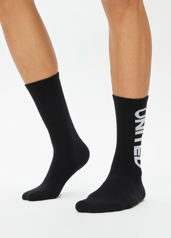 Комбинированные носки (2 пары) UNITED4 надписи (329148541)