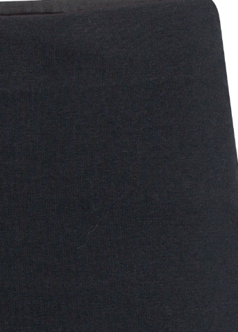 Спідниця H&M однотонна чорна кежуал бавовна