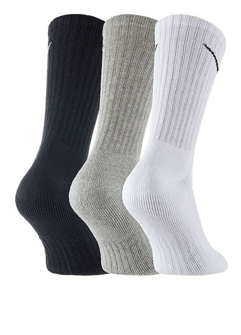 Комбіновані шкарпетки (3 пари) unisex cushion crew training sock (3 pair) sx4508-965 Nike логотипи (311981727)