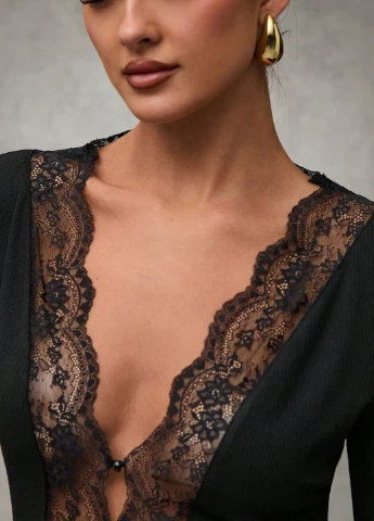 Чорна блуза SHEIN