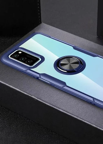 TPU + PC чохол CrystalRing for Magnet (opp) для Samsung Galaxy Note 20 Безбарвний / Синій (is_00000038248_2) Deen (238479031)