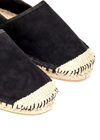 Чёрные эспадрильи JustFab однотонный без декора (22189459)