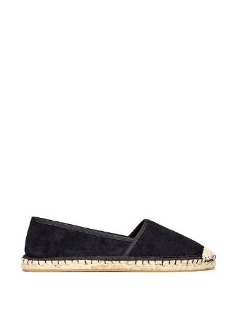 Чёрные эспадрильи JustFab однотонный без декора (22189459)