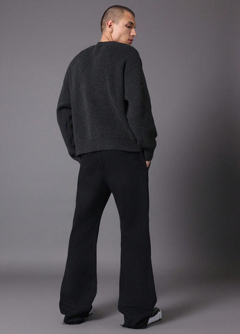 Черные демисезонные клеш джинсы SHEIN