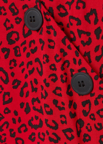 Красная блуза на запах H&M