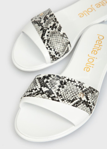 Белые сандалии Petite Jolie с логотипом