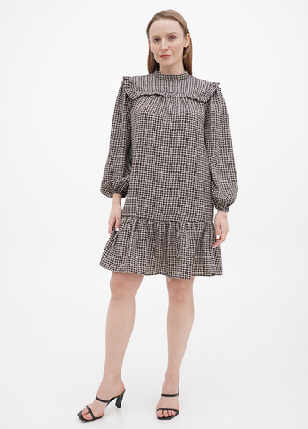 Комбинированное кэжуал платье S.Oliver с геометрическим узором