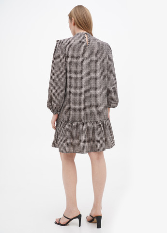 Комбинированное кэжуал платье S.Oliver с геометрическим узором