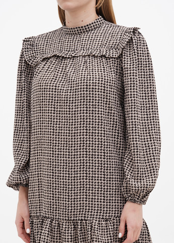 Комбинированное кэжуал платье S.Oliver с геометрическим узором