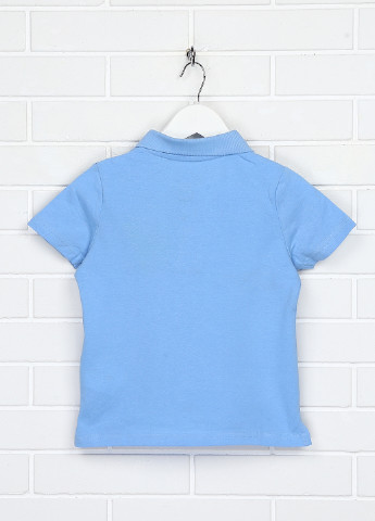 Голубой детская футболка-поло для мальчика Smart Start однотонная
