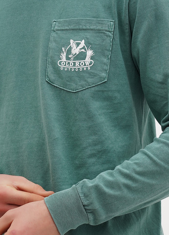 Лонгслів Comfort Colors малюнок зелений кежуали бавовна