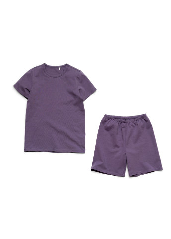 Светло-фиолетовый летний костюм (футболка, шорты) ArDoMi