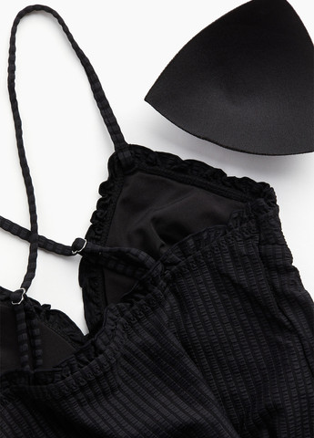 Чорний демісезонний купальник суцільний, майо H&M