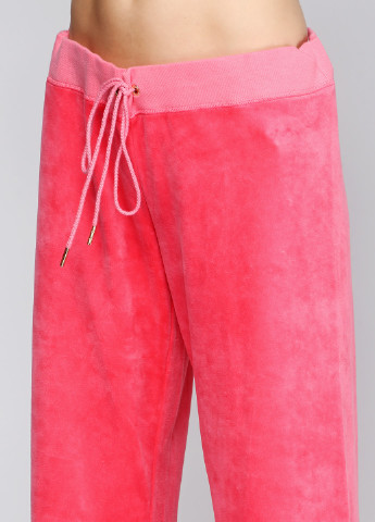 Розовые кэжуал демисезонные прямые брюки Juicy Couture