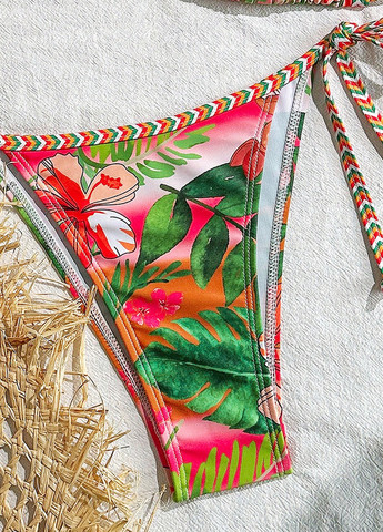 Комбінований літній купальник (бюстгалтер, трусики) роздільний SHEIN