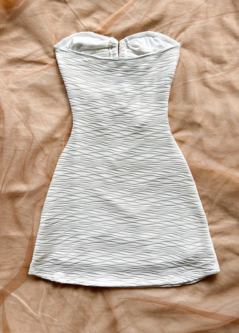 Білий святковий, вечірня, кежуал сукня бандо SHEIN однотонна