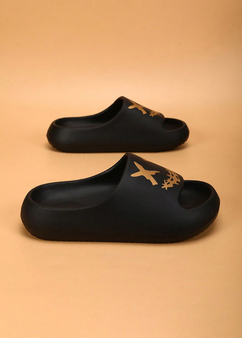 Черные пляжные, домашние, кэжуал шлепанцы SHEIN