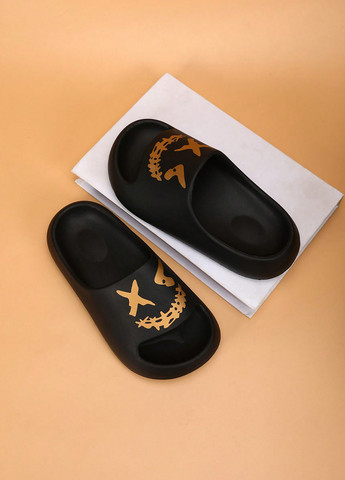 Черные пляжные, домашние, кэжуал шлепанцы SHEIN