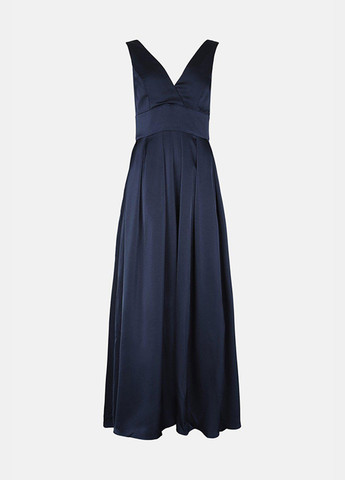 Темно-синя вечірня сукня кльош, з відкритою спиною Coast однотонна