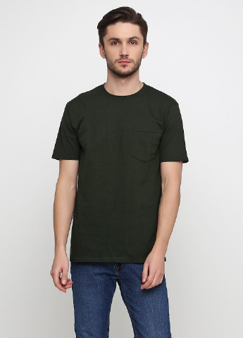 Зеленая летняя футболка Anvil